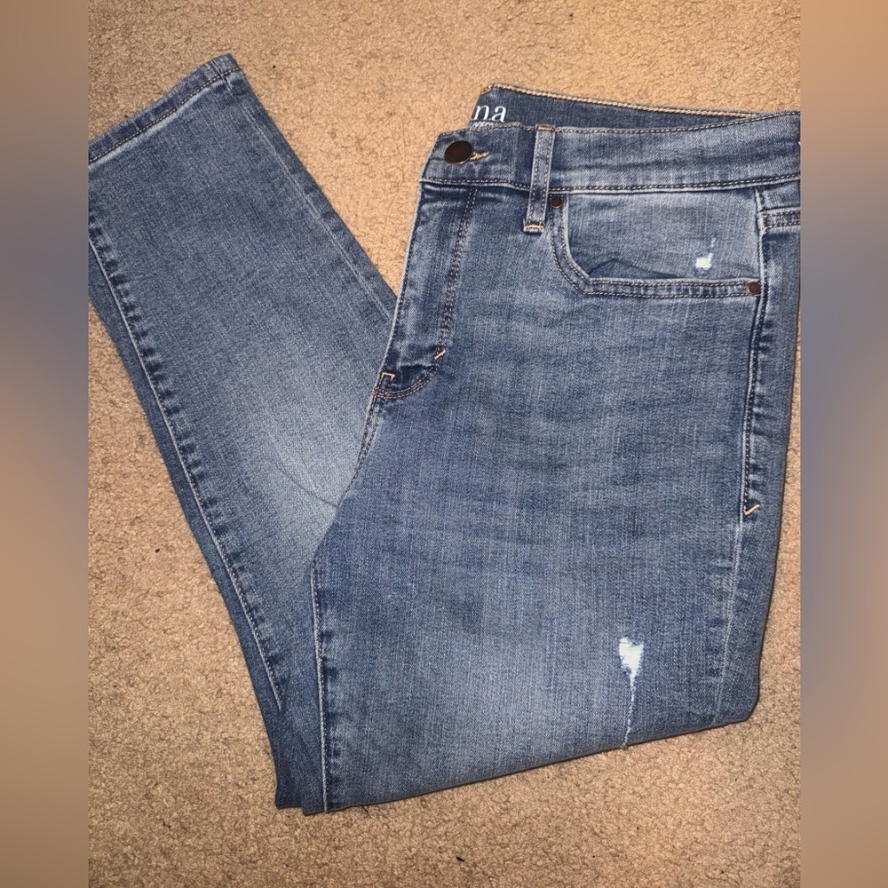 a.n.a Women's Light Blue High Rise Skinny Jeans